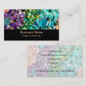 Carte De Visite Collection de perles colorées (Devant / Derrière)
