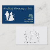 Carte De Visite Collection de thème d'affaires de wedding planner (Devant / Derrière)