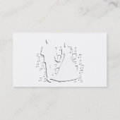 Carte De Visite Collection de thème d'affaires de wedding planner (Dos)