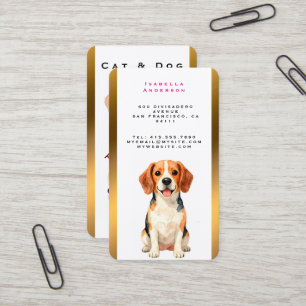Carte De Visite Collection de toilettage de luxe pour chien person