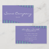 Carte De Visite Collection d'ondes triées (bleu) (Devant / Derrière)