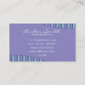 Carte De Visite Collection d'ondes triées (bleu) (Dos)