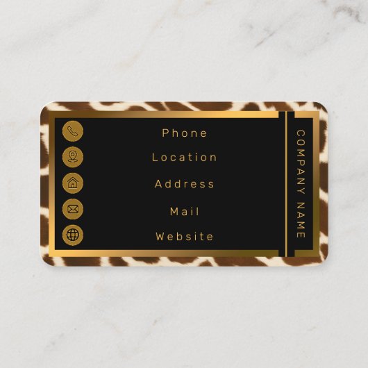 Carte De Visite Collection en cuir tendance et élégante Vache Faux (Dos)