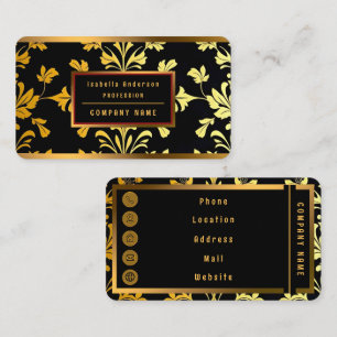 Carte De Visite Collection Florale De Luxe Populaire