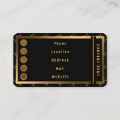 Carte De Visite Collection Florale Populaire Élégante (Dos)