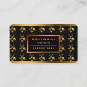 Carte De Visite Collection florale tendance luxe élégant (Devant)