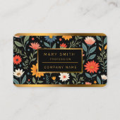 Carte De Visite Collection florale Vintage tendance (Devant)