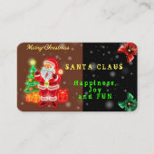 Carte De Visite Collection Noël Moderne Neon (Devant)