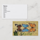 Carte De Visite Collection papillon (Devant / Derrière)