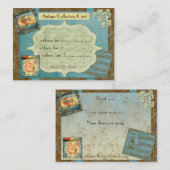 Carte De Visite Collections antiques personnalisées (Devant / Derrière)