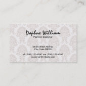 Carte De Visite Collections de concepteurs | Damas, exquis (Dos)