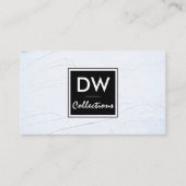 Carte De Visite Collections de concepteurs | Texture blanche (Devant)