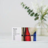 Carte De Visite Collector - Bouteilles - Deux bouteilles de vin vi (Debout devant)