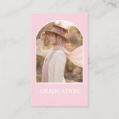 Carte De Visite College fund graduation enclosure card (Dos)