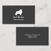 Carte De Visite Collie Silhouette (Devant / Derrière)