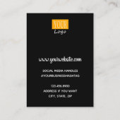 Carte De Visite Collier Afficher Parties scintillant Turquoise Fau (Dos)