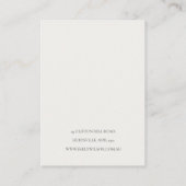 Carte De Visite Collier Chic Blush neige hiver Berries (Dos)