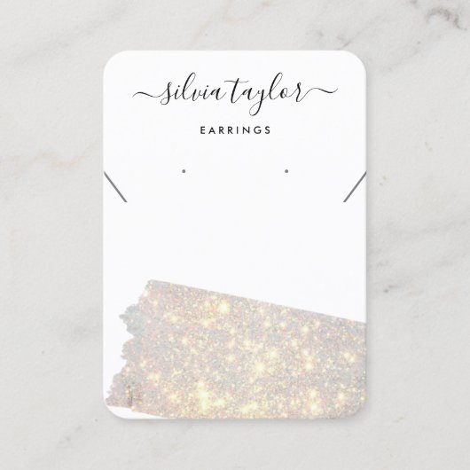 Carte De Visite Collier de calligraphie moderne avec aurore (Devant)