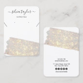 Carte De Visite Collier de calligraphie moderne avec aurore (Devant / Derrière)