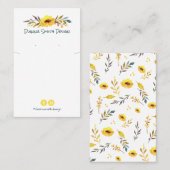 Carte De Visite Collier De DO-IT-YOURSELF Blanc Jaune Et Détenteur (Devant / Derrière)