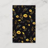 Carte De Visite Collier De DO-IT-YOURSELF Jaune Noir Et Détenteur (Dos)