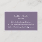 Carte De Visite Collier design bijouterie Wire Wrap (Dos)