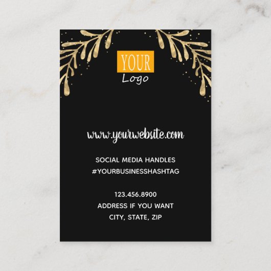 Carte De Visite Collier Display Faux Foil Foil (Dos)