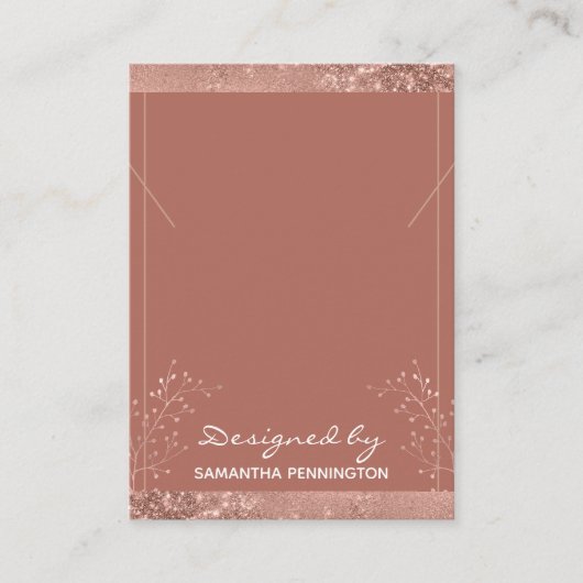 Carte De Visite Collier Display Rose or Floral (Devant)