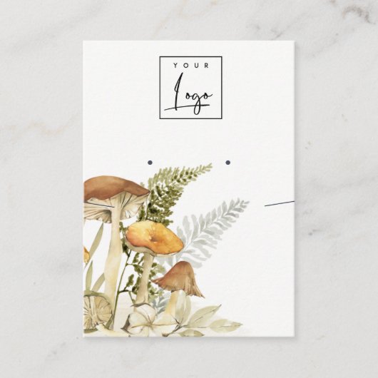 Carte De Visite Collier d'oreille Logo de fermentation de champign (Devant)