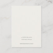 Carte De Visite Collier d'oreille pour le feuillage jaune vert or (Dos)