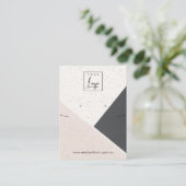 Carte De Visite Collier en céramique Noir Noir Noir Vidéo (Debout devant)