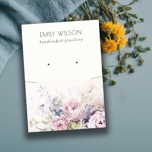 Carte De Visite Collier Flore Rose Flush Équipement Bijoux