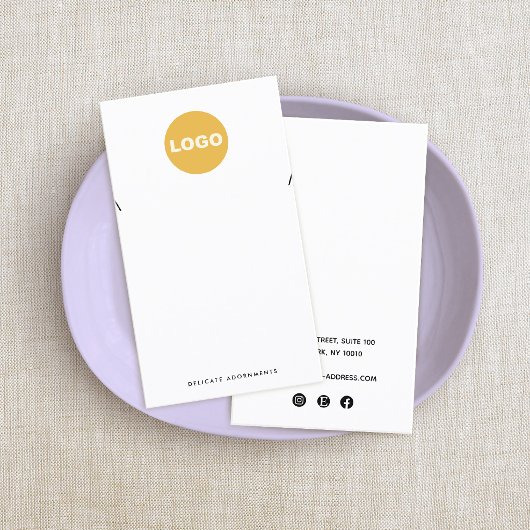 Carte De Visite Collier Pendentif Personnalisé Ajouter Logo Porte-