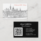 Carte De Visite Colline du Parlement à Ottawa - Code QR (Devant / Derrière)