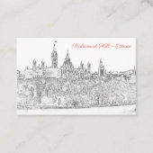Carte De Visite Colline du Parlement à Ottawa - Code QR (Devant)