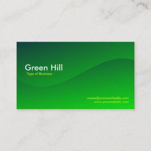 Carte De Visite Colline verte