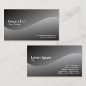Carte De Visite Colline verte 3 (Devant / Derrière)