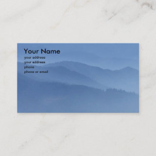 CARTE DE VISITE COLLINES BLEUES #1