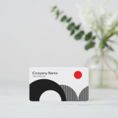 Carte De Visite Collines géométriques 01 (Debout devant)