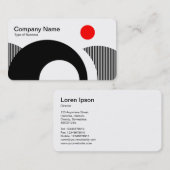 Carte De Visite Collines géométriques 02 (Devant / Derrière)