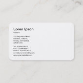 Carte De Visite Collines géométriques 03 (Dos)