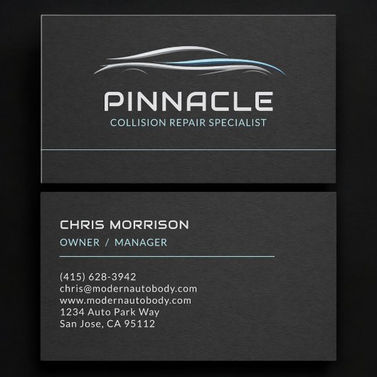 Carte De Visite Collision Repair Specialist Professional