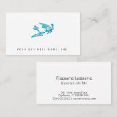 Carte De Visite Colombe avec la branche (Devant / Derrière)