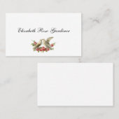 Carte de visite colombes victoriennes (Devant / Derrière)