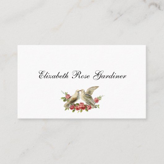 Carte de visite colombes victoriennes (Devant)