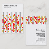 Carte De Visite Colonnes de l'organisation (Devant / Derrière)