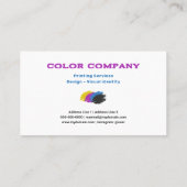 Carte De Visite Color Brush Splash - Printing Services (Dos)