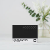 Carte De Visite Color Factory - Noir (000000) (Debout devant)