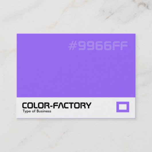 Carte De Visite Color Factory - Violet (9966FF) (Devant)