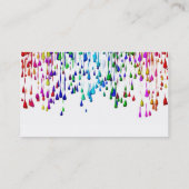 Carte de visite Color Splash Drops (Dos)